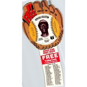 Pepsi-Cola Baseball Trading Card 1977 George Hendrick San Diego Padres Diecut